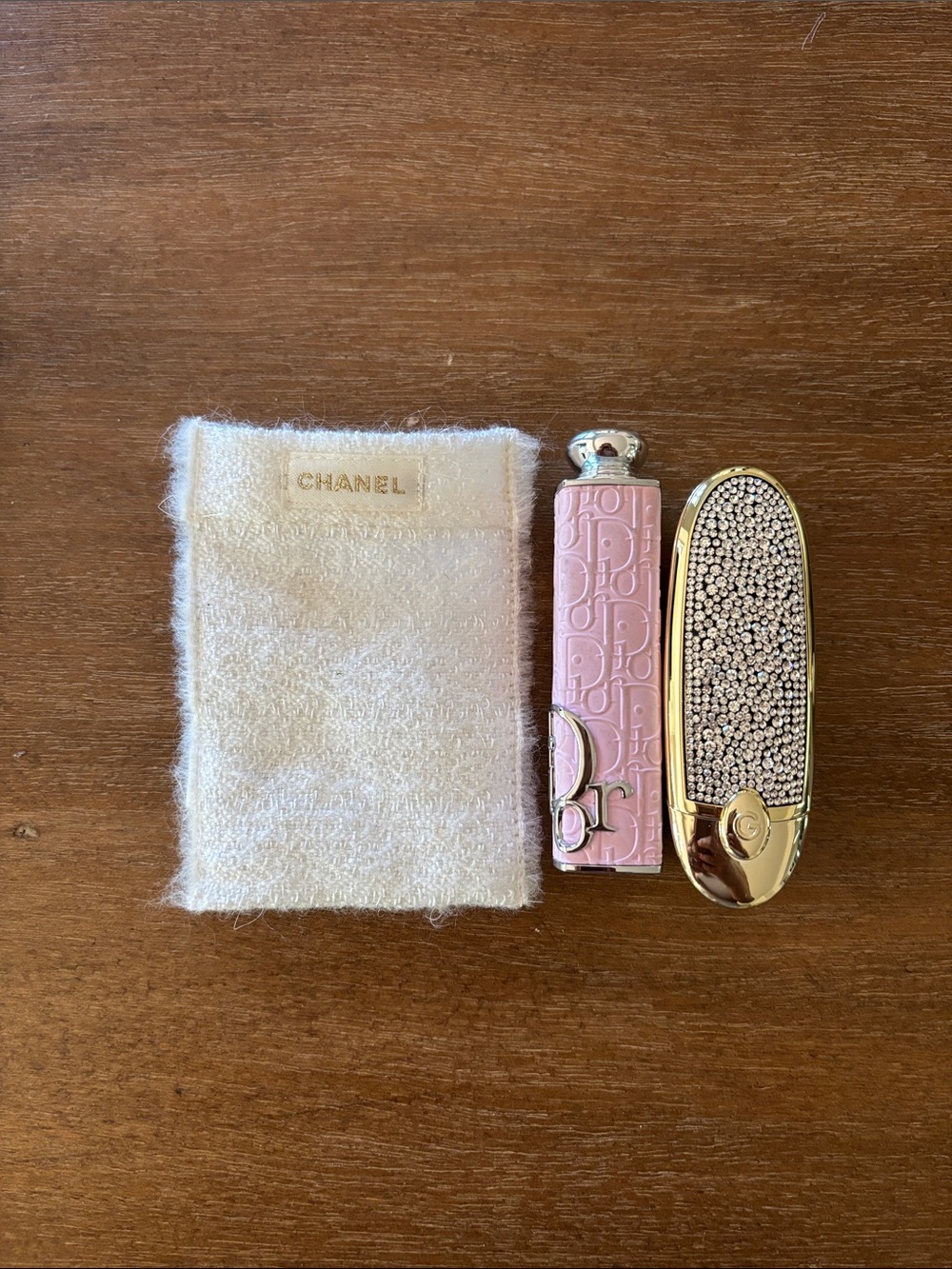 Chanel tweed pouch